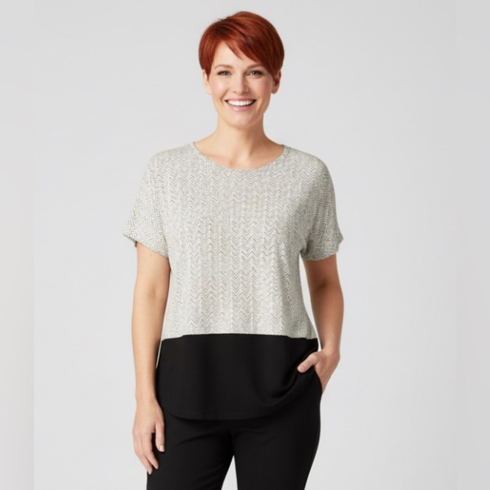 2 for $15 Apt. 9 Black & White Pull Over Top